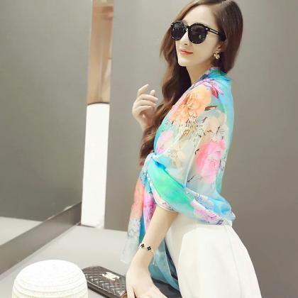 The Beautiful Silk Scarf From China, Fashion.
